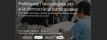 Polítiques i tecnologies per a la democràcia participativa